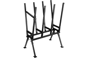 Wiltec Profi Sågstöd 760 x 500 x 1 030 mm för olika stamtjocklekar med parkeringslåda, sågstöd, träbck