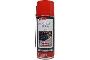 SDV Chemie Druckluftspray 1x 400ml Air Duster Druckluftreiniger Pressluft Druckluftreiniger Compressed Gas