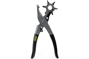 General Tools Herramienta de perforación de agujero de cuero, 5/64 pulgadas a 3/16 pulgadas (72)