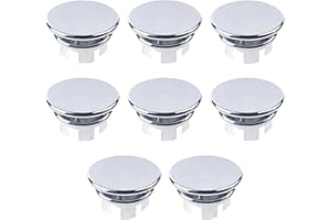 CFSVVD 8 Stück Waschbecken Überlauf Abdeckung, waschbecken überlauf ring, Waschbeckenüberlaufabdeckung für Badezimmer Toiletten Waschbecken Überlauf Abflussloch Halterung Teil (Runden)