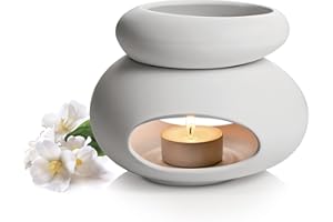 Tescoma Duftlampe FANCY HOME, Stones, Keramik, Weiß, TU