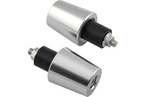 A-PRO Set Contrappesi Manubrio Stabilizzatori Bilancieri Moto Alluminio Argento