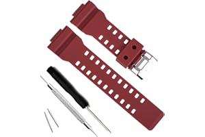 MYTIME Correa de repuesto de resina natural para reloj Casio G-Shock GD120/GA-100/GA-110/GA-100C