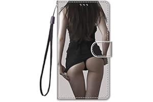 WUHAIZHER Case for Motorola Moto E13 Leather Flip Case, Motorola E13 Cover Wallet Shockproof Slim Soft Silicone Flexible Thin TPU Protective Bumper Phone Case for Motorola E13, Girl