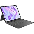 Logitech Combo Touch iPad Pro 13-inch (M4)(2024) Keyboard Case - Detachable backlit keyboard with kickstand, comfortable typing, multi-use mode, QWERTY UK English Layout - Graphite