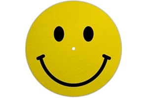 NEXT FERRY Slipmat - Smile - Plattenspieler Matte aus Filz - Slipmats für Dj's - Plattentellerauflage für alle Plattenspieler Turntables - gedruckt in Deutschland
