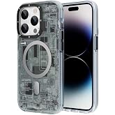 Youngkit Iphone 14 Pro Max i&ccedil;in kılıf Magsafe ile Uyumlu Technology Serisi Kapak; Siyah