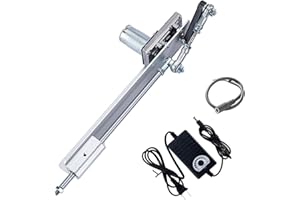 TAZZOR Actionneur linéaire DC 24 V - Actionneur linéaire - 120 tr/min - Entraînement linéaire - Moteur à pistons - Course de 3 à 15 cm - Avec régulateur de vitesse