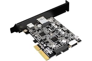 CY Adapter 10Gbps Type-E USB 3.1 Front Socket & USB3.0 19Pin/20Pin & Type-A USB-C to PCI-E Express Card Adapter ASM3142 VL822