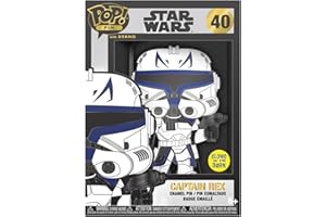 LOUNGEFLY Funko POP! Large Enamel Pin Star Wars: Clone Wars - Captain Rex - Star Wars Enamel Pins - Cute Collectable Novelty Brooch - for Backpacks & Bags - Gift Idea - Official Merchandise