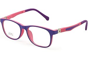 EnzoDate Kinder Brille TR90 Größe 45 Safe Biegsam mit Federscharnier Flexible Optischen Rahmen Jungen Mädchen Kinder Brillen Plano Objektive 3-5Y