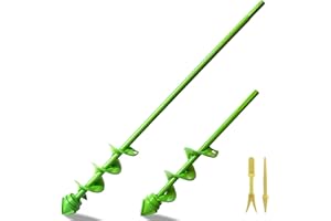 AUMUA Giardino Scavatrice, Punta Trapano a Spirale, Trivella a Spirale per Trapano, Trivella Coclea, Punta a Trivella per Trapano, Punta Trapano per Terreno, 2 dimensioni di 45 cm x 4 cm e 22 cm x 4 cm