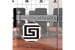 FUNLIFE Autocollants de bordure de papier peint, Frise Murale géométrie Adhesive Sticker, plinthe pour la décoration de bricolage à la maison, 10x200cm, blanche