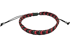 MYSTIC JEWELS - Pulsera Trenzada Macramé Ajustable, Hecha a mano, Amuleto de Protección y Suerte, Diseño de 3 Colores, Cordón Tejido