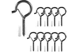 GUANGTOUL Haczyki Q-Hanger, 20 szt. haczyków śrubowych do wieszania świateł, szafek ściennych, sufitowych do wiszących roślin, świateł, drut na zewnątrz, wieszak, karmnik dla ptaków, dekoracja na imprezę i festiwal