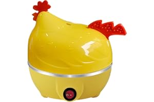 MOVAWAKY Egg Cooker, Durable Kitchen Electric Egg Cooker, Electric Egg Boiler, Multi-Function Egg Cooker with Measuring Cup and Removable Egg Rack, Electric Multi Egg Cooker, Automatic Switch Off