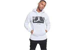 Mister Tee sudadera con capucha, manga larga, de hombre, con estampación delantera, gorro con cordón, bolsillo delantero, de moda urbana, distintos colores, tallas XS - 5XL