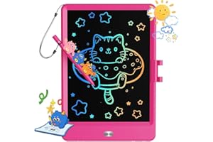 TEKFUN bambini Giocattoli 8,5 pollici LCD scrittura Tablet,3 4 5 6 7 anni i ragazzi e le ragazze giocattoli,regali per ragazzi e ragazze,Regali per il rientro a scuola,regali di compleanno(Rosa Rossa)