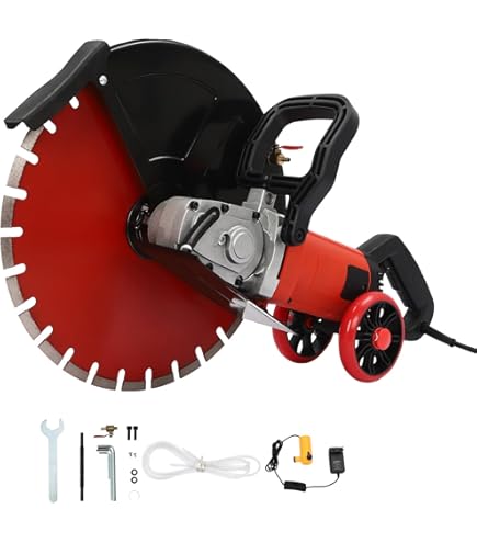 Sega Elettrica Da 3000W Con Lama Diamantata 350mm - Per Taglio Piastrelle, Marmo E Cemento