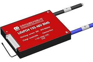 DALY BMS LiFePo4 15S 48V 60A PCB Scheda di Protezione con Porta Comune e Sonda Sensore per Batteria Al Litio nominale 3.2V Strumenti Elettrici FAI DA TE