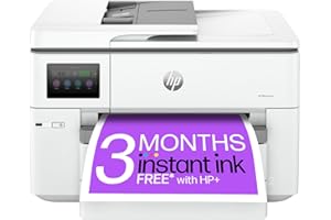 HP OfficeJet Pro 9730e All-in-One Printer | Colour | for Small Office | Wireless | Print, Scan, Copy, ADF | Up To A3 | 2 Tray | 3 Months of free Instant Ink