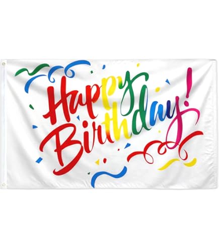 1/o - Finance Happy Birthday Banner Backdrop Colorful Decoration - Foto 2