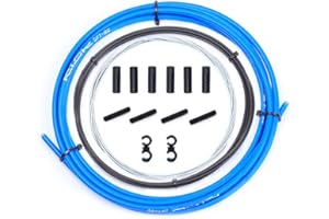 MIMOKE Kit cable derailleur pour velo cable derailleur vtt, kit remplacement cable derailleur (bleu)