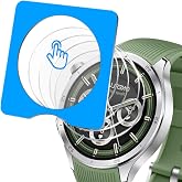 Gelaasso 4 Pieces Screen Protector for OnePlus Watch 3/Oppo Watch X2, Tempered Glass 9H Anti-Scratch, Transparent HD Tempered