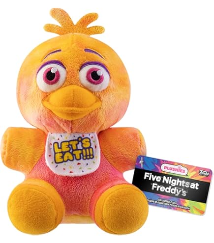 Pack De 5 Peluches FNAF - Lolbit, Chica, Foxy Le Pirate, Fazbear Et Nightmare Bonnie
