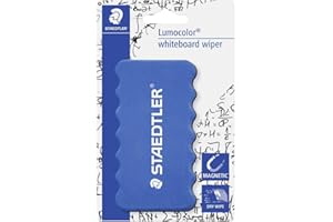 Staedtler Lumocolor - Cancellino Lavagna Magnetica Bianca, Cancellino Lavagna Bianca Ideale per Pulizia a Secco e Senza Residui - Cancelleria Scuola Ufficio e Università e Materiale Scolastico, 1 Pz