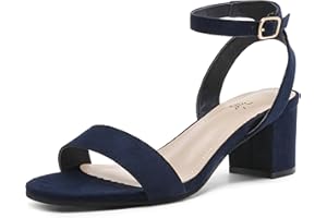 DREAM PAIRS Women's Carnival Heeled Sandales Talons