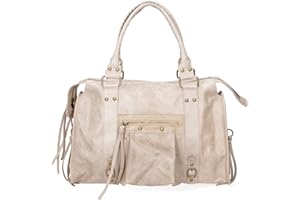 Gave Lux Sac porté épaule pour femme Produit artisanal. Matériau extérieur : cuir véritable. Produit fabriqué en Italie. GLX220609023FBG-PARENT. 41 x 28 x 13 cm.