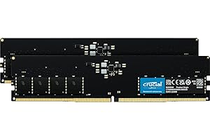 Crucial RAM 32GB Kit (2x16GB) DDR5 4800MHz CL40 Memoria Desktop CT2K16G48C40U5