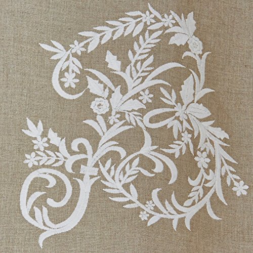 LOBERON Hochwertige Leinengardine Gratot mit edler Monogramm-Stickerei, creme - 3