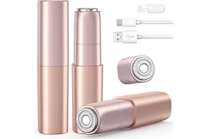 IFANZETECH Rasoir Visage Femme Electrique Rechargeable: 2 Têtes Rechange Tondeuses Femmes Rasoir Visag Doux et Indolore, Epilateur Visage Femme, Design Compact, pour Duvet, Joues, Menton, Bras
