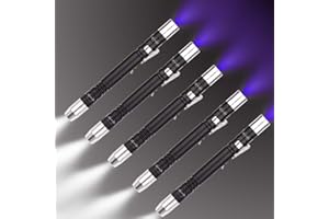 POCKETMAN Détecteur Torche Torche Ultra Violet Blanc Violet Pour Test Mini Lampe de poche UV 395nm 2 en 1 Lampe de poche UV LED Blacklight 2 Source de lumière