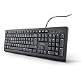 Trust Taro French AZERTY Wired Keyboard, Splash-Resistant, Quiet, 1.8 m USB Cable, Flat Keys, Keyboard PC, Laptop, Computer, 