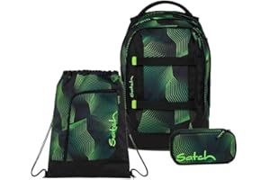 Satch Pack Schulrucksack Set 3tlg. inkl. Schlamperbox und Sportbeutel
