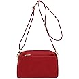 FashionPuzzle Triple Zip Small Crossbody Bag