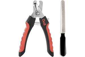 Dudi Tagliaunghie Cani - Taglia Unghie per Cane - Formato Grande per Taglie Medie e Grandi - Design con Protezione di Sicurezza - Facile da Usare con Impugnatura Antiscivolo