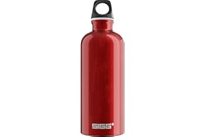 Sigg - Botella de aluminio - Traveller - Certificación Clima Neutral - Apta para bebidas carbonatadas - A prueba de fugas - Ligera como una pluma - Sin BPA - 0,6L / 1L /1,5L