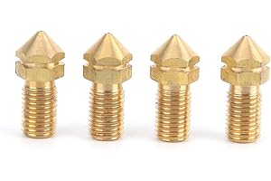 ASHATA Buse d'imprimante 3D, Accessoires d'imprimante 3D de l'extrudeuse d'imprimante, Buse en Laiton de l'extrudeuse UM3 0.4mm pour consommables de 3.0mm/Pièces de Rechange Ultimaker