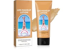 SHENGQIALUN Leg Full Coverage Concealer, Leg Makeup For Veins Scars Tattoos, Waterproof Body Makeup With Moisturizing Formula, Long-Lasting Foundation For Flawless Even Skin Tone