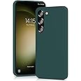 YATWIN Silicone Case for Samsung Galaxy S23 5G, Soft-Touch, Shockproof, DustProof, Antiskid Full Body Armour Phone Cover for Samsung Galaxy S23 5G - Dark Green
