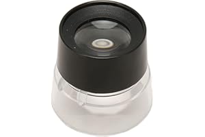 PenRux, 10-fache Tragbare Zylinder-Power-Standlupe, Langlebige, Kompakte Desktop-Zylinder-Schmucklupe für Schmuckbewertung, Münzen, Briefmarken, Edelsteine, Fotografie