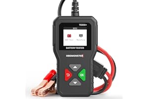 OBDMONSTER TE550+ Autobatterietester 6V 12V 24V, Batterietester Display LED, 100-2000CCA 2-220Ah Digitale Test Strumento per Auto Barca Camion ATV, SUV Moto Tosaerba etc