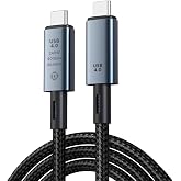 Coverzone 40Gbps 240W 4.0 Thunderbolt Type-C to Type-C Charger, Data and 8K 60Hz Image Transfer Cable Type C 1.5 Meters ZR851