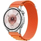 Rongep [Travel Loop] Huawei ile Uyumlu 22mm Kordon GT6/GT6 Pro/GT Runner 2/GT5/GT5 Pro/GT4/GT3/GT3 Pro 46mm i&ccedil;in Naylon Dokum