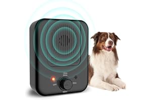 BUBBACARE Anti Bell Gerät Hunde, 3 Modi Anti Bell für Hunde, 33FT Wiederaufladbares Antibell Ultraschall Gerät, Automatisch Anti-bell-mittel für Hunde für Kleine Große Hunde, Hunde Bellen Stopper Innen