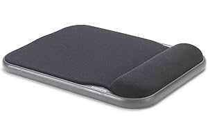 Kensington, Żelowa Podkładka pod Mysz z Regulacją Wysokości, Kolor Czarny (57711)